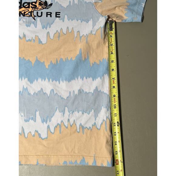 Adidas Adventure Iguana Short Sleeve T-Shirt Men’s M White Orange Blue Gray - Picture 7 of 7